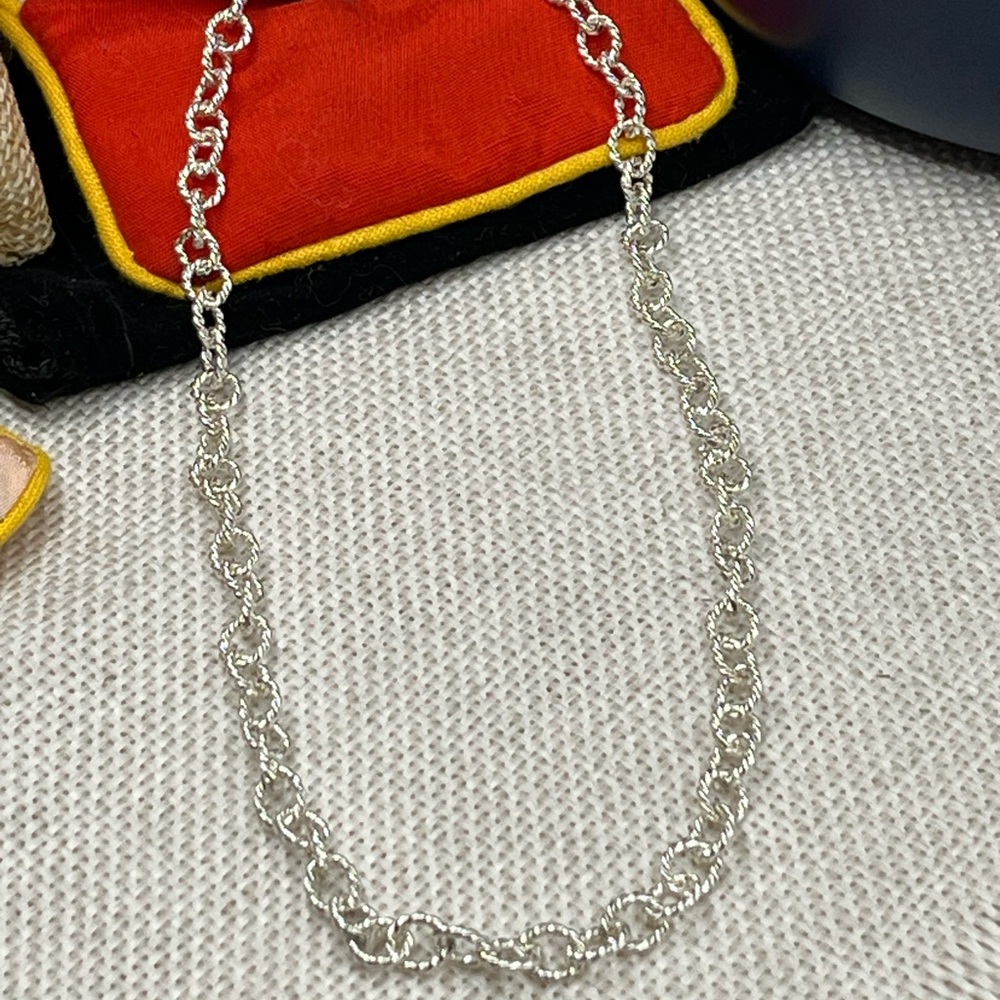Vintage Piercing Pagoda 925 Sterling Silver 16” Necklace - Picture 10 of 16